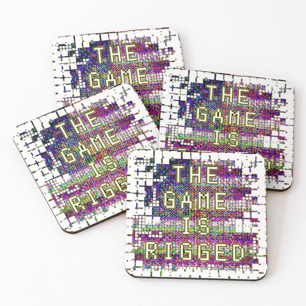 Item preview, The Game Is Rigged – Glitchcore USA Protest Art designed and sold by remipebbles.