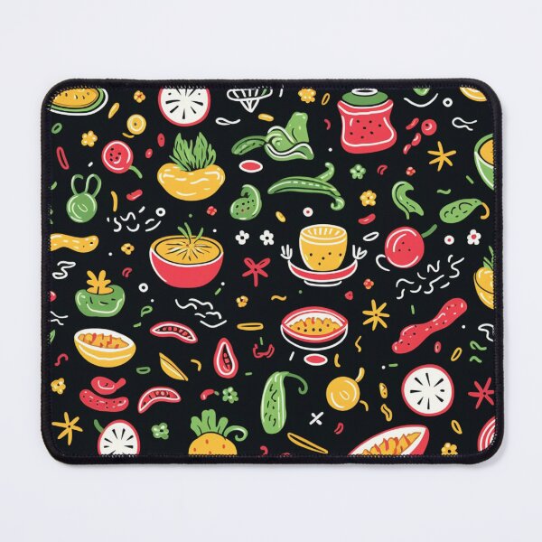 Item preview, patterns with cute food items designed and sold by SasiPen.