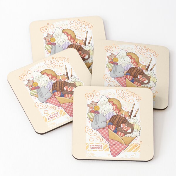 Item preview, Cute Japanese Crepes with Hamster designed and sold by NasDoodleArt.