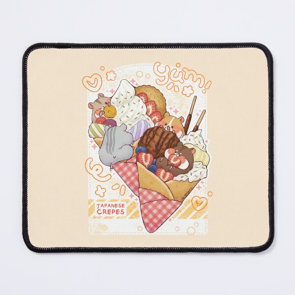 Item preview, Cute Japanese Crepes with Hamster designed and sold by NasDoodleArt.