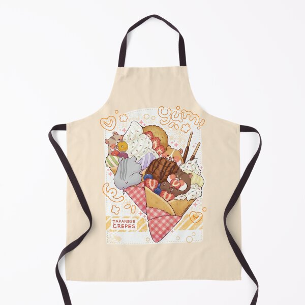 Item preview, Cute Japanese Crepes with Hamster designed and sold by NasDoodleArt.