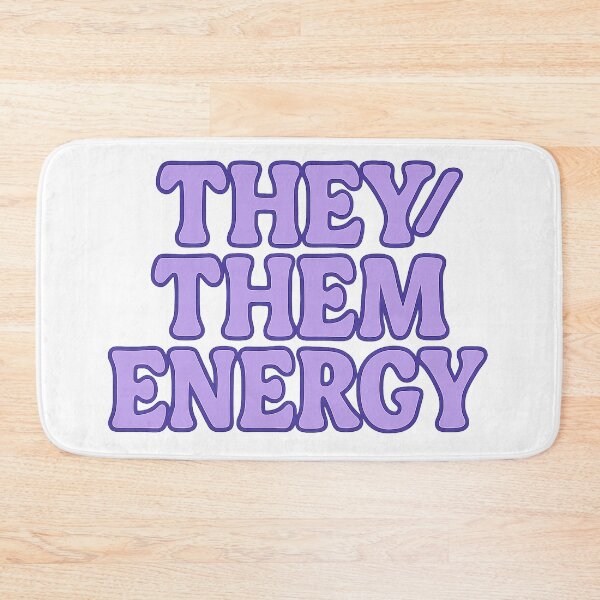 Item preview, They/Them Energy – Bold Queer Affirmation Sticker / Shirt designed and sold by Vibe Supply Co.
