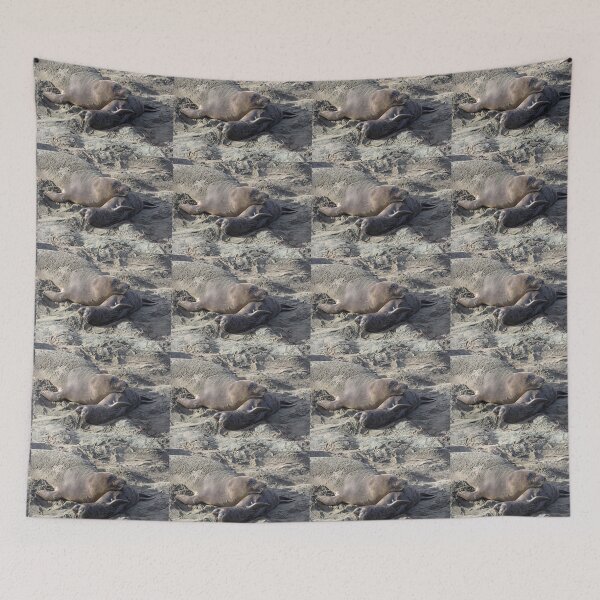 Item preview, Young Elephant Seal With Mom  designed and sold by CarolM.