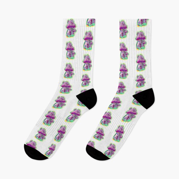 Item preview, Neon Grove Shroom – Glitchy Cottagecore Fantasy Art designed and sold by remipebbles.