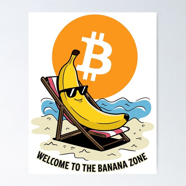 Artikel-Vorschau von Bitcoin Vibes – Willkommen in der Bananenzone, designt und verkauft von BeamiCreations.