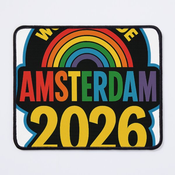 Item preview, WorldPride Amsterdam 2026 Badge – Dutch Rainbow Event designed and sold by Aryabek.