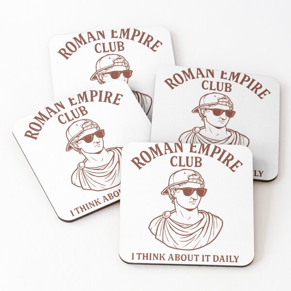 Item preview, Roman Empire Club – Funny History Meme / Bust Sticker & Shirt designed and sold by Vibe Supply Co.