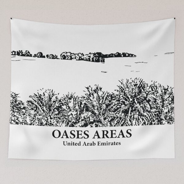 Item preview, Oases Areas - United Arab Emirates designed and sold by Lakeric Cityscapes.