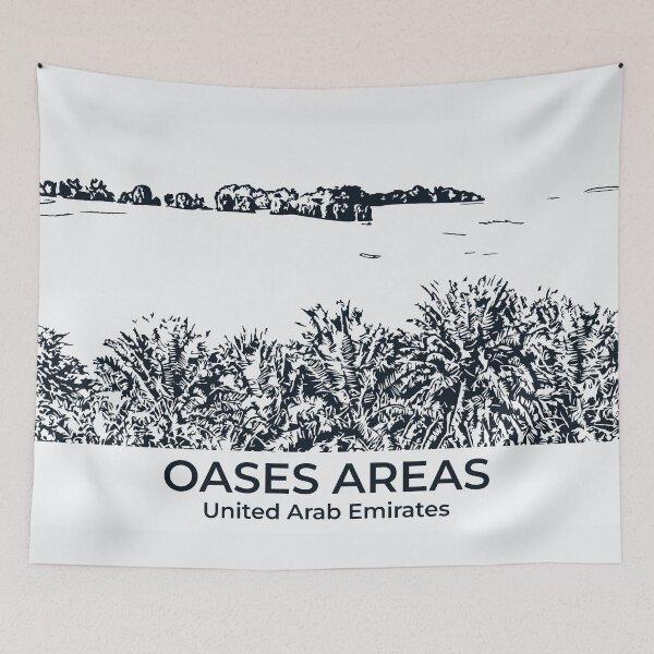 Item preview, Oases Areas - United Arab Emirates designed and sold by Lakeric Cityscapes.
