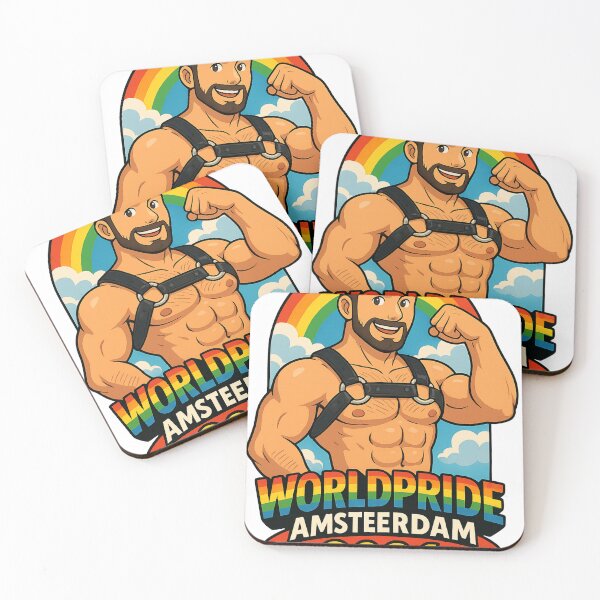 Item preview, Rainbow Leather Hero – WorldPride Amsterdam 2026 Celebration designed and sold by Aryabek.