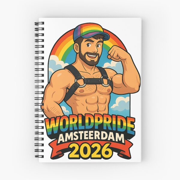 Item preview, Rainbow Leather Hero – WorldPride Amsterdam 2026 Celebration designed and sold by Aryabek.