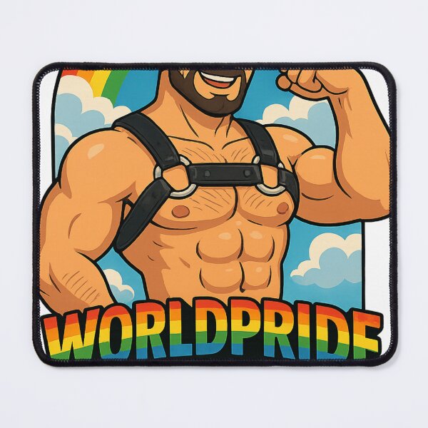 Item preview, Rainbow Leather Hero – WorldPride Amsterdam 2026 Celebration designed and sold by Aryabek.