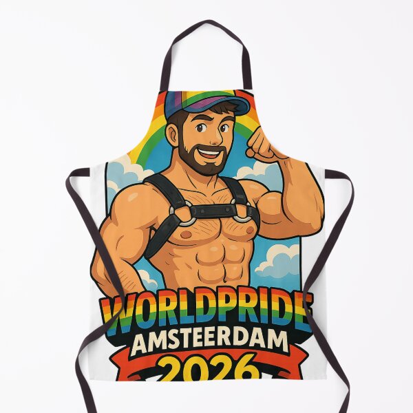 Item preview, Rainbow Leather Hero – WorldPride Amsterdam 2026 Celebration designed and sold by Aryabek.