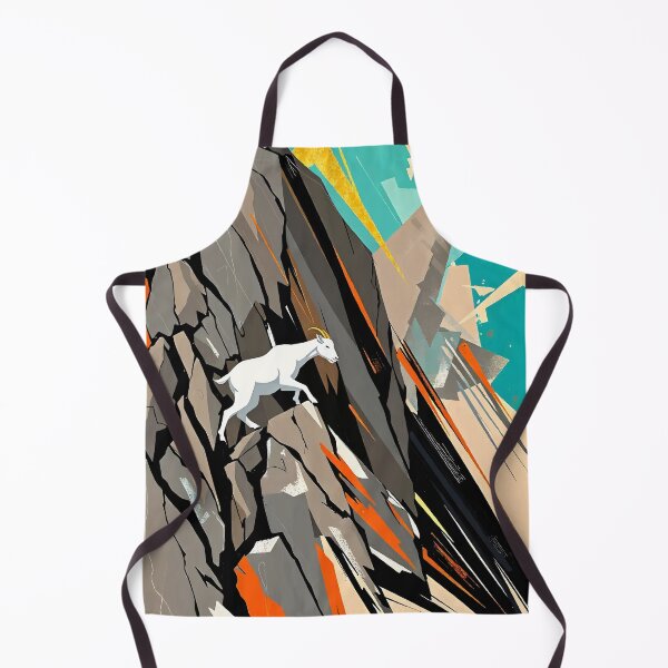 Item preview, Mountain Goat Ascent - Bold Geometric Climber Art designed and sold by WildlifeInc.