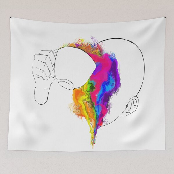 Item preview, Mind Pour – Surreal Color Flow Illustration designed and sold by remipebbles.