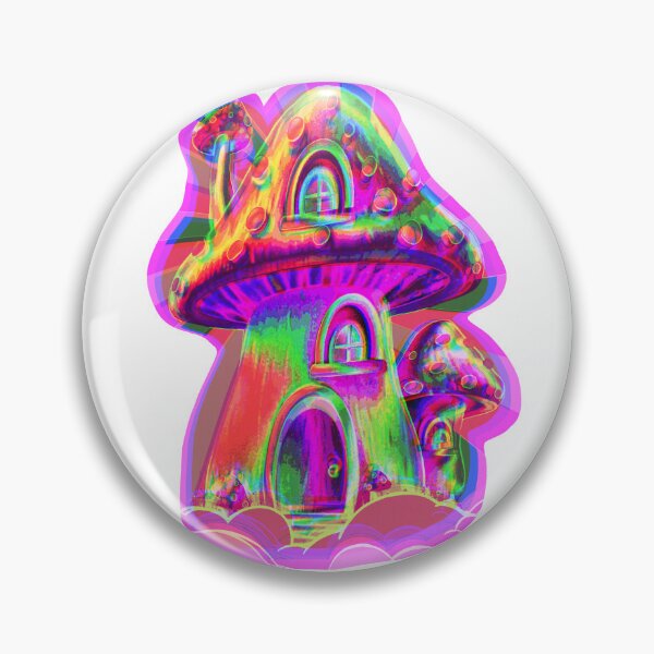 Item preview, Fairy Funk Shroom – Psychedelic Pink Cottagecore Mushroom designed and sold by remipebbles.