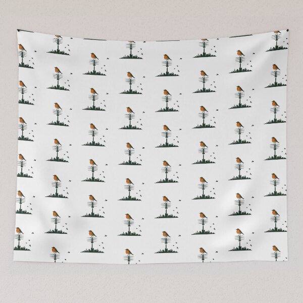 Item preview, City Birding Crew Minimalist Bird Silhouette Art Gift designed and sold by VividByAmani.