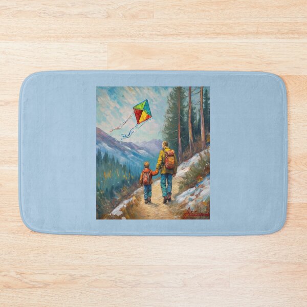 Item preview, "Mountain Stroll: Father and Son Adventure" designed and sold by Artisticanvas.
