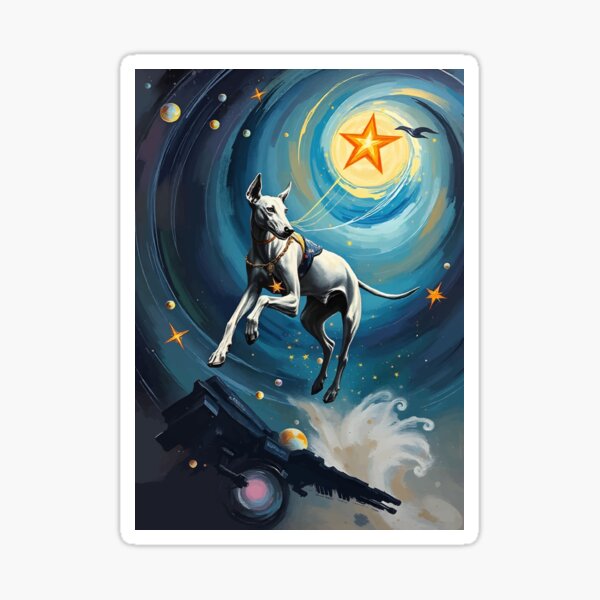 Item preview, Galactic Greyhound Space Explorer Fantasy Art designed and sold by WildlifeInc.