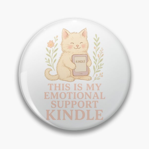 Item preview, This Is My Emotional Support Kindle - Cute Kitten E-Reader Design for Book Lovers designed and sold by TaliSora.