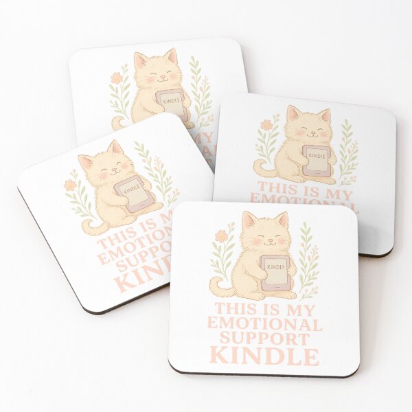 Item preview, This Is My Emotional Support Kindle - Cute Kitten E-Reader Design for Book Lovers designed and sold by TaliSora.