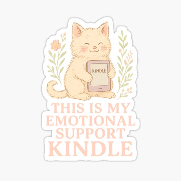 Artikel-Vorschau von Dies ist meine emotionale Unterstützung Kindle - Niedliches Kätzchen-E-Reader-Design für Buchliebhaber, designt und verkauft von TaliSora.
