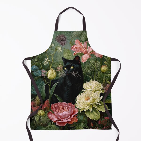 Item preview, Black cat in the garden designed and sold by andreisky.