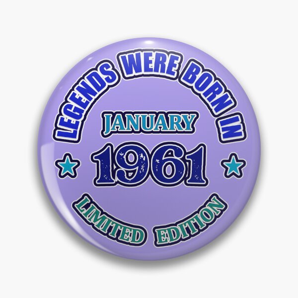 Item preview, BIRTHDAY JANUARY 1961 designed and sold by BUCHELI-ART..