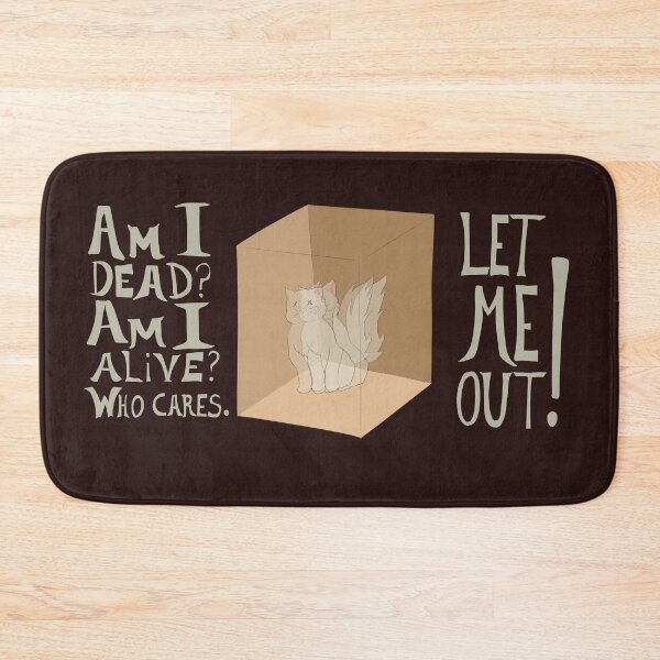 Item preview, Free Schrodinger's Cat (Desk Mat) designed and sold by meteorcabbage.