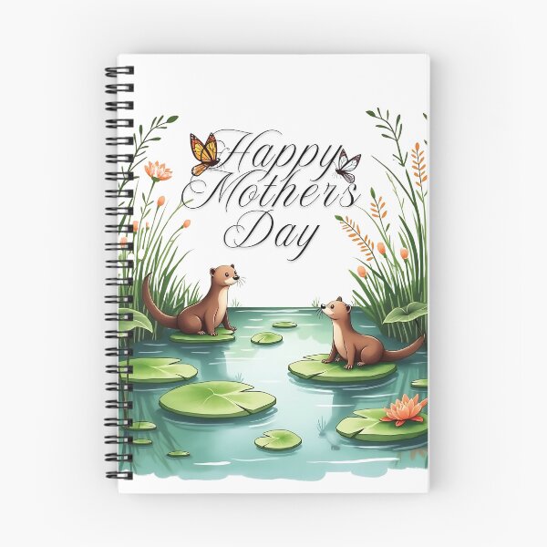 Artikelvorschau, Muttertag Lillypond Aquarell Biber T Shirt Geschenk entworfen und verkauft von SharpDigiDesign.