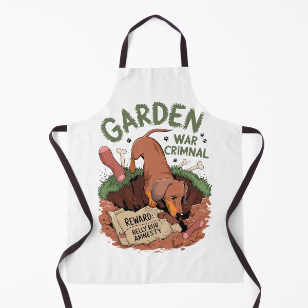 Item preview, Funny Dachshund Garden Criminal – Digging Dog Reward Design designed and sold by WildlifeInc.