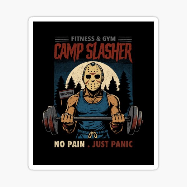 Item preview, Camp Slasher Fitness designed and sold by fathi Illustration.