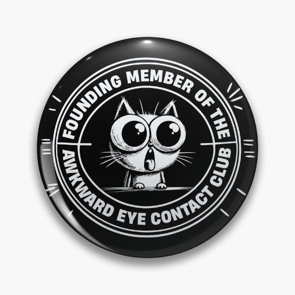 Item preview,  Funny Introvert Cat Shirt for Socially Awkward People | Awkward Eye Contact Club designed and sold by Cree8if.