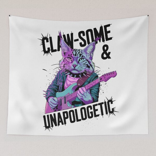Item preview, Rockstar Lynx – Claw-some and Unapologetic designed and sold by WildlifeInc.