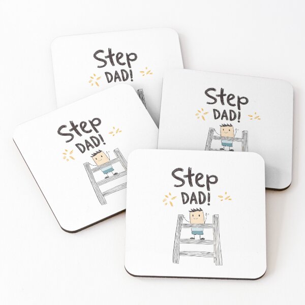 Item preview, Step Dad – One Ladder Up, All the Way Awesome! Celebrates Every Amazing Stepdad Who’s Lifted Spirits and Stepped Up Like a True Hero designed and sold by FUNqoosh.