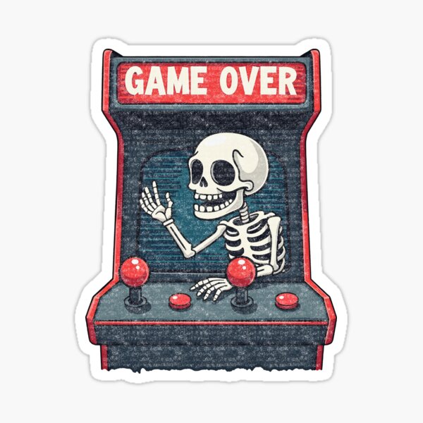 Item preview, Skeleton Breaks the Screen to Escape designed and sold by CreativoDesign.