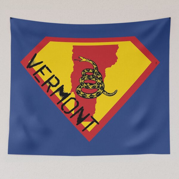 Item preview, VERMONTER  SHIELD - Freedom Is The Superpower -  Gadsden Snake Flag - Dont Tread On Me SUPERHERO VERMONT spellout design designed and sold by pelagio.