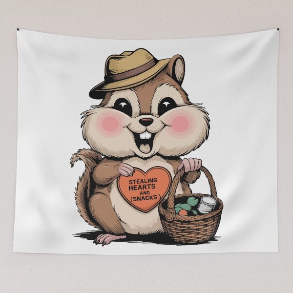 Item preview, Stealing Hearts and Snacks – Cute Chipmunk Design designed and sold by WildlifeInc.