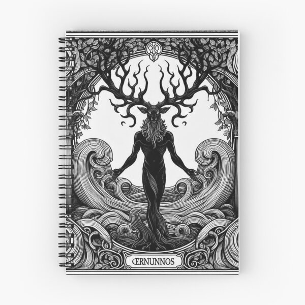 Item preview, Art Nouveau Cernunnos Forest God Illustration designed and sold by WildComfrey.