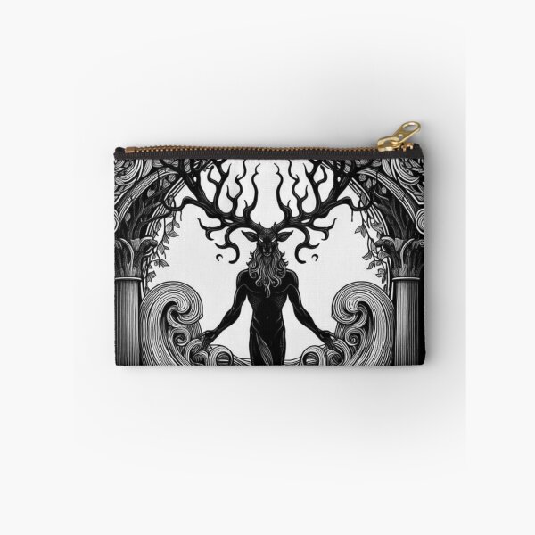 Item preview, Art Nouveau Cernunnos Forest God Illustration designed and sold by WildComfrey.