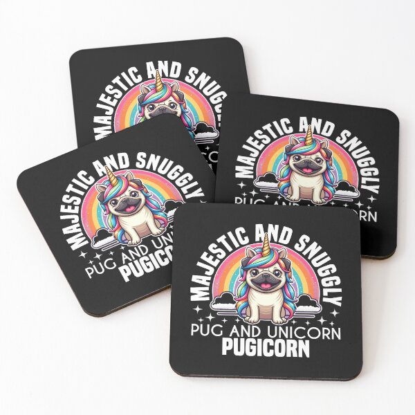 Item preview, MAJESTIC AND SNUGGLY PUG AND UNICORN - PUGICORN designed and sold by KEF Custom.