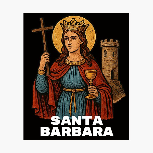 Item preview, Santa Barbara Orisha Virgen y Guerrera designed and sold by Rustic Valley Studio.