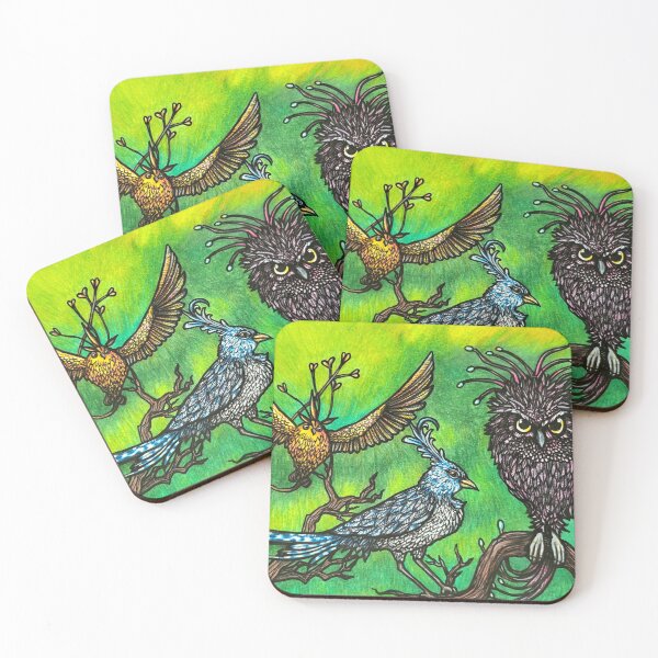 Item preview, Fantastic Birds-Color version designed and sold by Moon Raven Studios-art by Mandiva333.