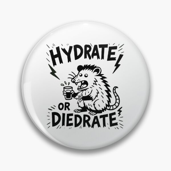 Item preview, Hydrate Or Diedrate Possum motivational quote designed and sold by 3DPossumPrints.