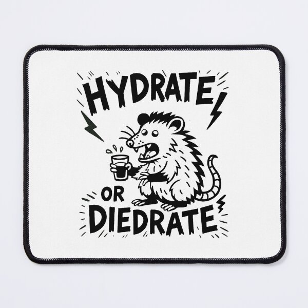 Item preview, Hydrate Or Diedrate Possum motivational quote designed and sold by 3DPossumPrints.