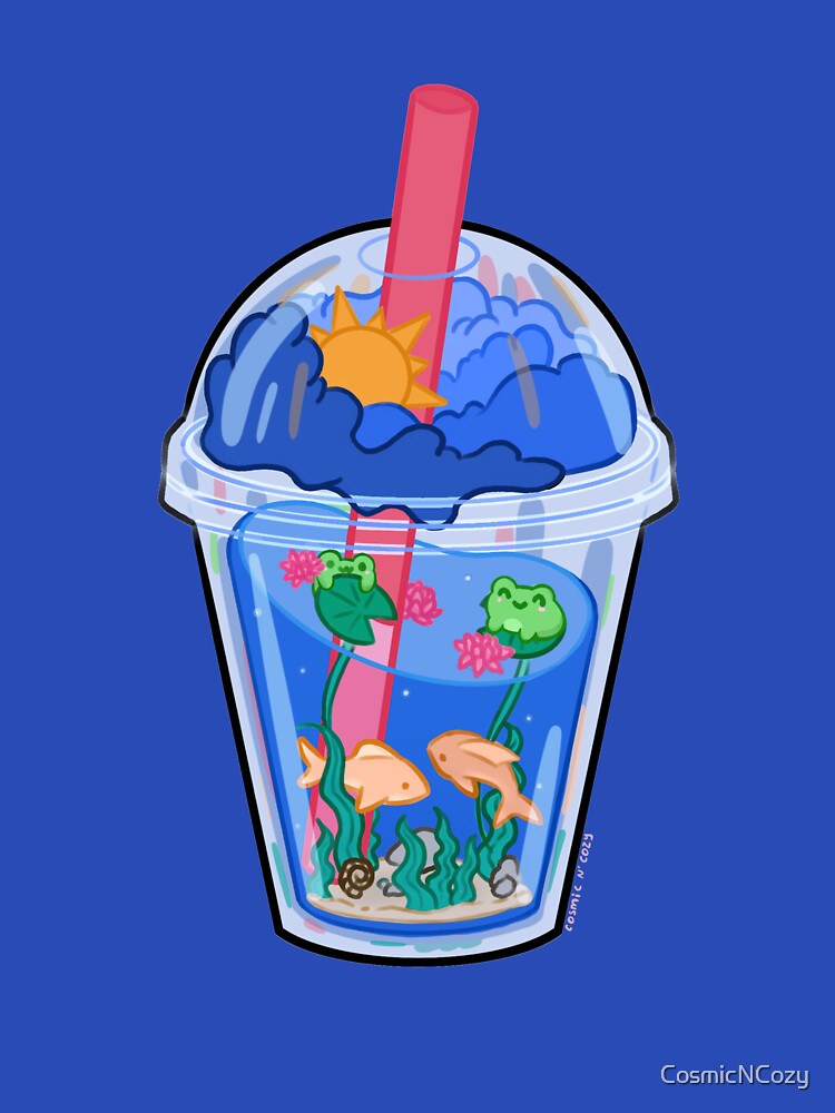 Thumbnail 7 of 7, Essential T-Shirt, Aquatic World In A Cup designed and sold by CosmicNCozy.