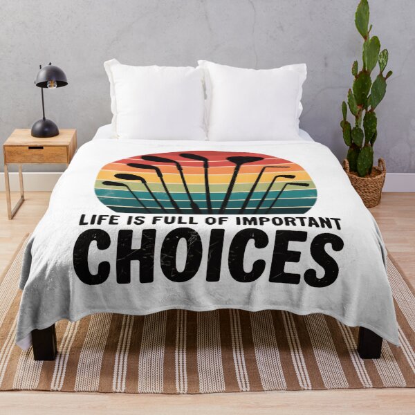 Item preview, Life Is Full Of Important Choices Golf Player designed and sold by BuxomBabe21.