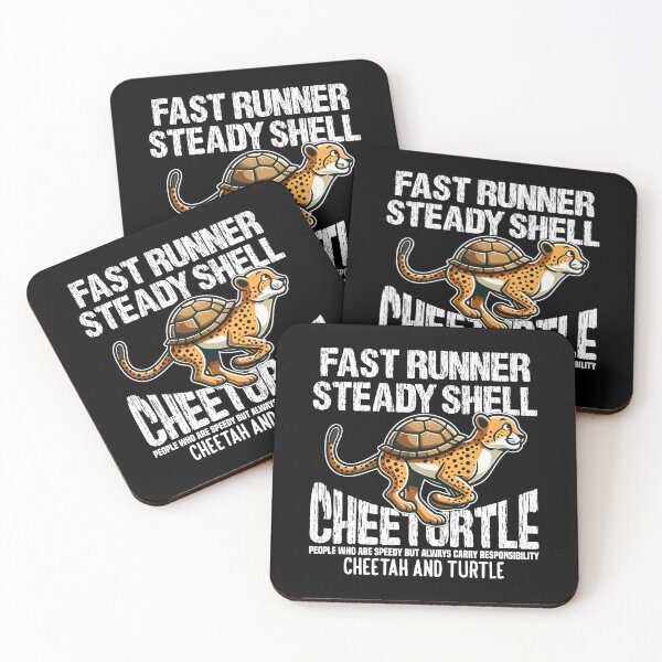Item preview, FAST RUNNER STEADY SHELL - CHEETAH AND TURTLE - CHETURTLE designed and sold by KEF Custom.