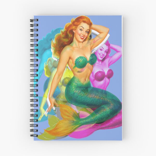 Item preview, Pop Neon Mermaid Pinup Girl designed and sold by Roberto Jaras Lira.