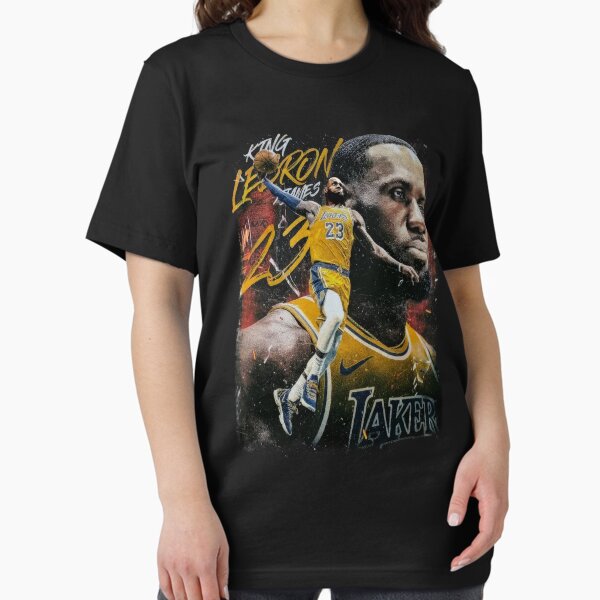 Vista previa del artículo con la obra «Arte de fan de la NBA de Los Ángeles Lakers de Los Ángeles LeBron James», diseñado y vendido por LutherBruce.